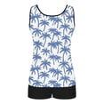 thumbnail image 6 of Levmjia Women's Printed Tankini Swimsuit Set Built-in Bra Adjustable Drawstring High Waisted Shorts Nylon Spandex S-2XL Plus Size Quick Dry, 6 of 6