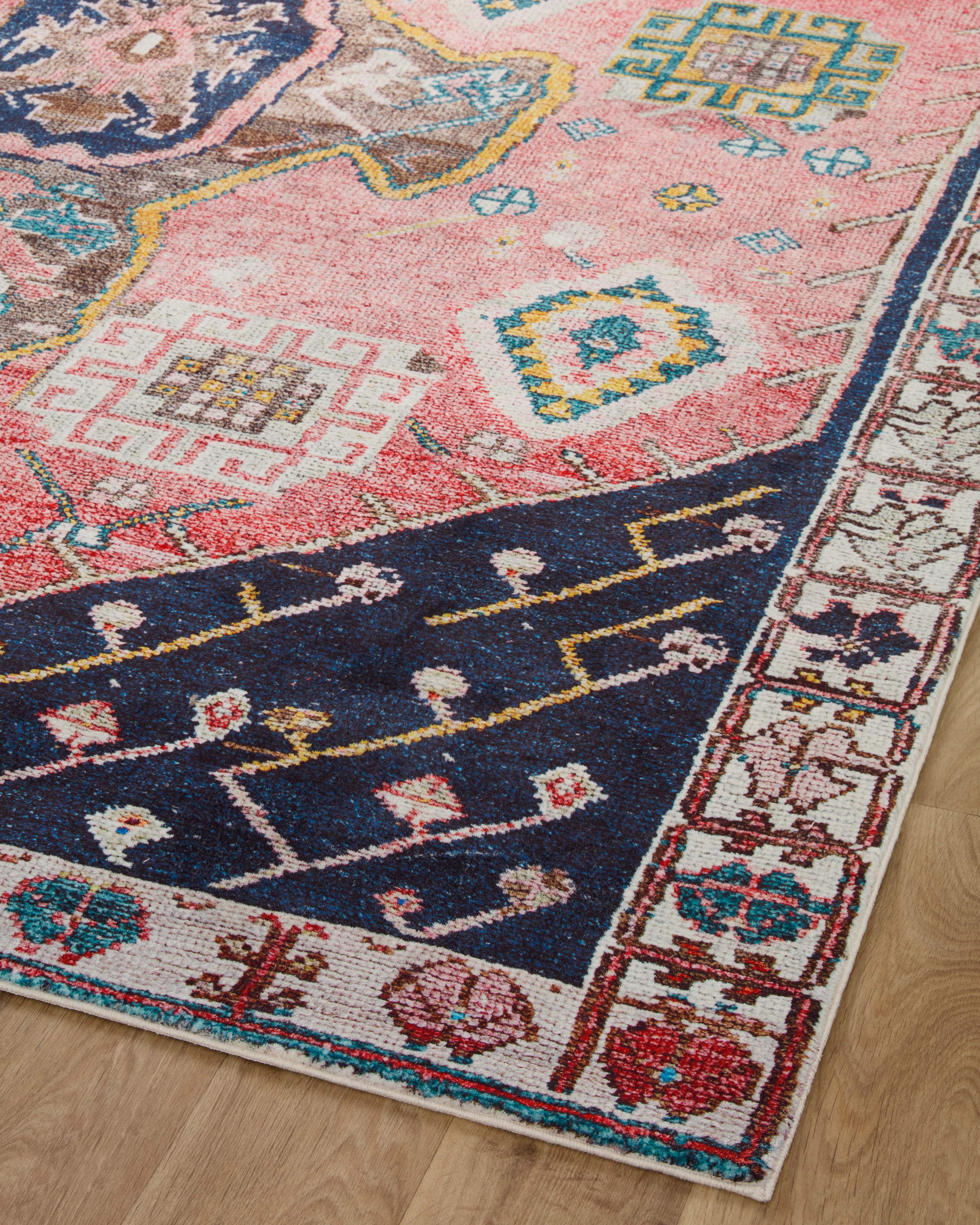 Loloi Fiona Rust / Navy 7'-6" x 9'-6" Area Rug