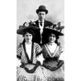 thumbnail image 2 of Two Women And A Man Wearing Hats History (24 x 36), 2 of 2