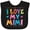 AB-Black, variant on Inktastic I Love My Mimi for Babies Boys or Girls Baby Bib