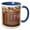 Blue/White, variant on 3drose, New Mexico, Santa Fe, Canyon Road, Shop - Us32 Jwi0415 - Jamie and Judy Wild, 11oz Two-tone Yellow Mug