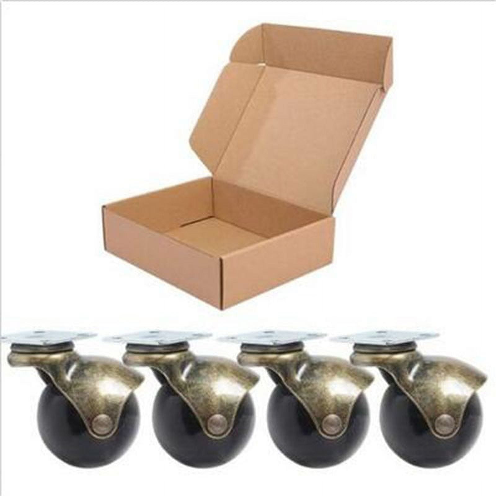 4Pcs 1.5" Ball Caster Small Caster Wheels For Sofa Furniture Bench Ottoman