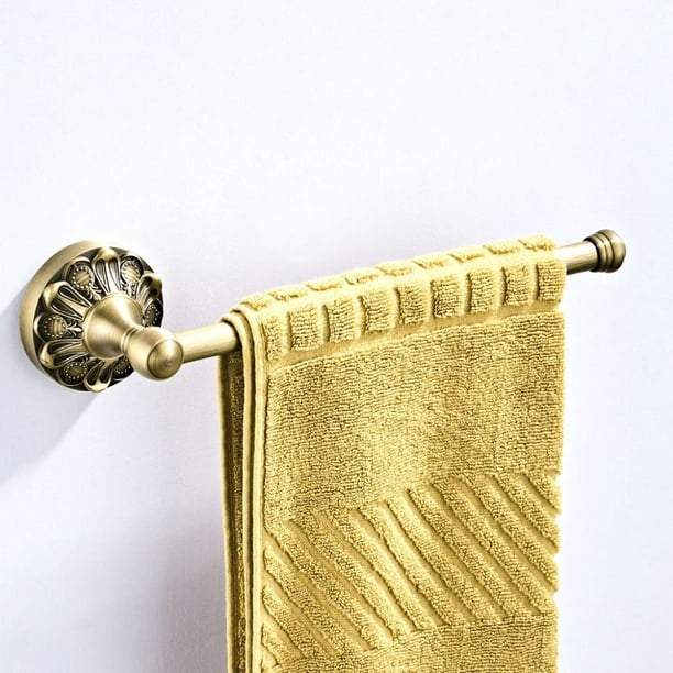 Towel rack European style towel bar Brass antique towel rack Bathroom bath  towel
