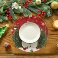 thumbnail image 2 of JP Napperons Ronds Bonhomme de Neige & Flocon de Neige de Noël - Ensemble de 4 Pcs, Napperons d'Hiver de 14 Pouces pour Décoration et Protection de Table à Manger, 2 of 6