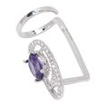 thumbnail image 1 of Fingernail Ring,Fingernail Ring Rhinestones Shiny Exquisite Finger Nail Ring Women Fingernail Ring User-Friendly Design, 1 of 14