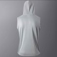 thumbnail image 3 of Afdoent Men's Tank Top 2025 Summer New Men's Fitness Hooded Sleeveless Vest Breathable Sports T Shirt Cool Mesh Design Loose Muscle Training Top Comfortable, 3 of 8