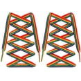 thumbnail image 1 of Miangastore 1 Paire Lacets Arc-en-Ciel Dégradés Lacets Mode Rayures Verticales, 1 of 9