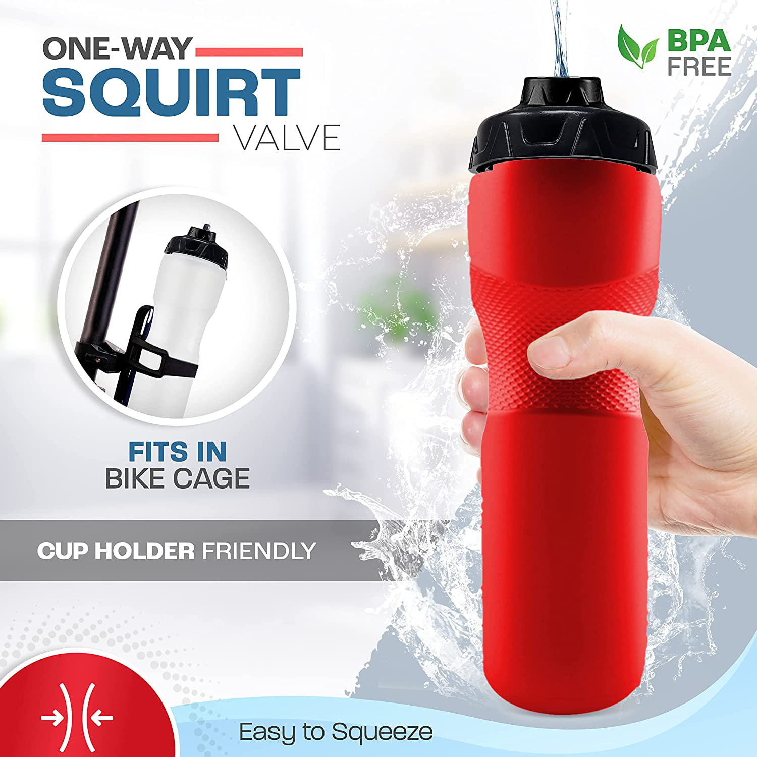 VETRA Sports Squeeze Water Bottle – 22 Ounce Squirt Water Bottle With Leak  Proof Valve – Made From T…See more VETRA Sports Squeeze Water Bottle – 22