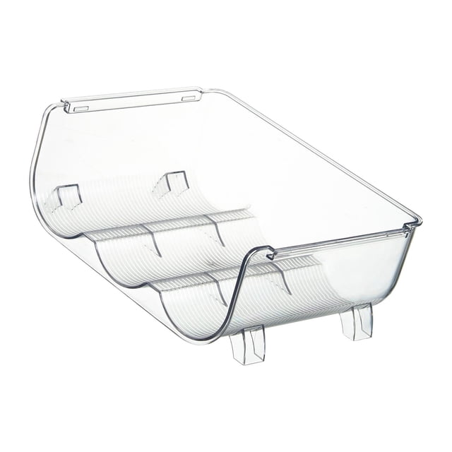 Soporte apilable para botellas de vino, organizador de almacenamiento de champán, estante moderno para botellas de agua para refrigerador, cocina, , 3 cuadrícula 3 Cuadrícula B Soledad Portabotellas de vino