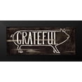 thumbnail image 2 of Halm, Carol 24x12 Black Modern Framed Museum Art Print Titled - Grateful Pig, 2 of 5