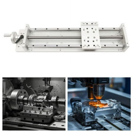 

400mm Manual Sliding Table SFU1605 X Y Z Axis Linear Stage w/ Lock&Handwheel
