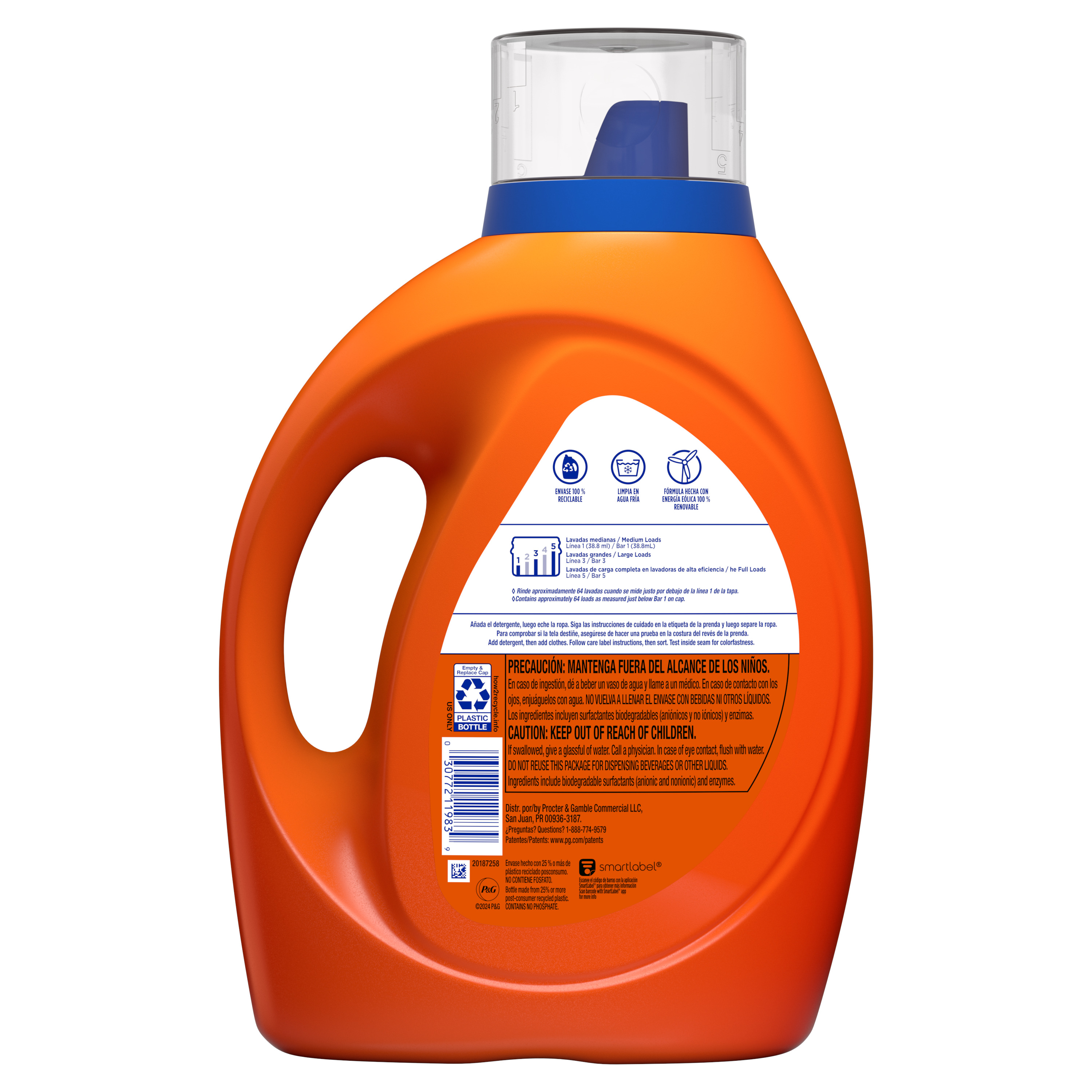 Ace Liquid Laundry Detergent, Original, 64 Loads, 84 fl oz, HE Compatible