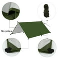thumbnail image 3 of Muyoka Hamaca Lluvia Mosca Carpa Lona, Sombrilla portátil Impermeable Groundsheet A prueba de viento Camping para la nieve Camping Viajes al aire libre Playa Muyoka Hogar, 3 of 7