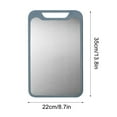 thumbnail image 2 of Xihbxyly Tabla de Cortar de Acero Inoxidable 304 de Grado Alimenticio, Duradera, 8 Mm de Grosor, Apta para Lavavajillas, Portátil, Versátil para Carne, Verduras y Frutas, Ideal para Cocina, 35 X 22 C, 2 of 5