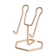 thumbnail image 1 of Soporte para teléfono, soporte universal de alambre de metal, elegante para teléfono móvil, ideal para oficina, sala de estar, dormitorio Oro, 1 of 8