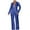Blue, variant on Womens Sparkly 2 Piece Set Lapel V Neck Button Jackets Straight Leg Pants Sequin Glitter Party Stylish Suit (XXL, Red)