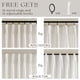 thumbnail image 5 of Cortinas Twodrapes de lino natural plisadas, 300 x 305 cm, color crema, 5 of 9