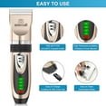 thumbnail image 3 of Oneisall Dog Clippers 50db Low Noise, 2-Speed Quiet Dog Grooming Kit Rechargeable Cordless Pet Hair Clipper Trimmer Shaver for Small and Large Dogs Cats Animals - Gold, 3 of 8
