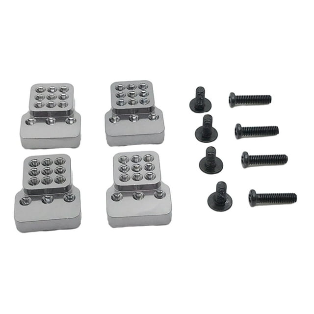Baohd Metal RC Car Upgrade Shock Mount Lift Kit For WPL 1/16 C14 C24 Metal Upgrade Shock Mount For RC Car Metal RC Car Shock titanium