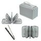 thumbnail image 4 of Estuche para lápices de gran capacidad para estudiantes, bolsa de almacenamiento de papelería con compartimentos, color macarrón, estuche multifuncional para lápices., 4 of 6