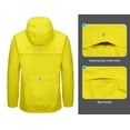 thumbnail image 5 of Little Donkey Andy Men's Cycling Stretch Rain Jacket with Hood, Windproof and Waterproof, Ultralight Golf Windbreaker,Packable Empire Yellow Size S, 5 of 7
