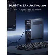 MINISFORUM MS-02 Ultra Workstation Core Ultra 9 285HX(24C/24T) Barebone Mini PC, HDMI|USB4|2xUSB4 V2 Output, 4x DDR5 SO-DIMM Slot, 4x SSD Slot, 2x25G SFP+, 1x10G RJ45, 1x2.5G RJ45 Port, WiFi7/BT5.4 P