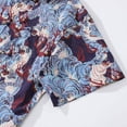 thumbnail image 4 of YIUME Men's Hawaiian Shirt The Staredown Print Cotton Button-down Short Sleeve Aloha Shirt, 4 of 8