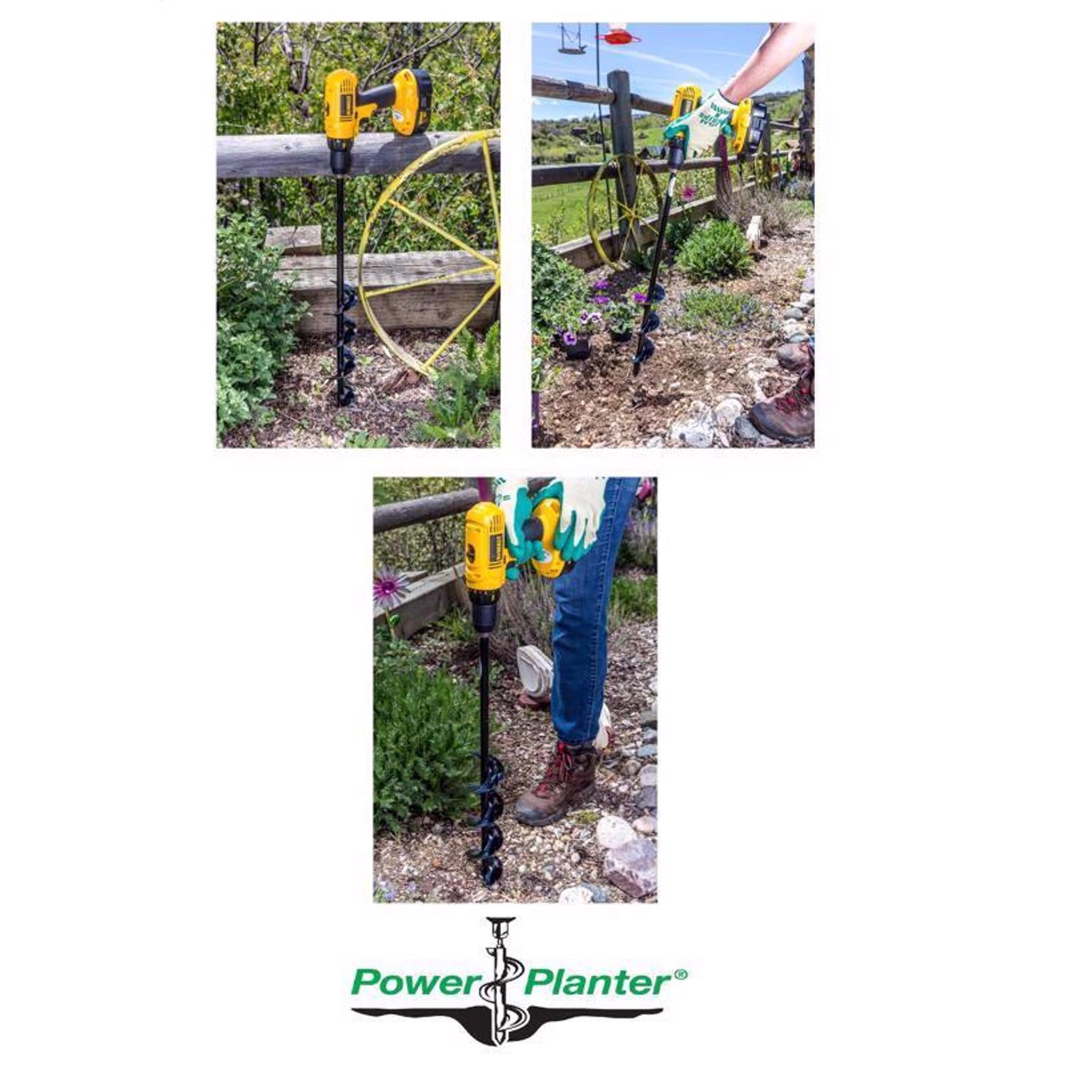 Power Planter 324H-RED Bulb Auger Drill Bit, 3 Inch x 24 Inch