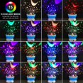 thumbnail image 3 of Night Light for Kids, Kids Night Light, Star Night Light, Moon and Star Projector 360 Degree Rotation - 4 LED Bulbs 9 Light Color Changing with USB Cable, Unique Gift for Men Women Children, 3 of 5