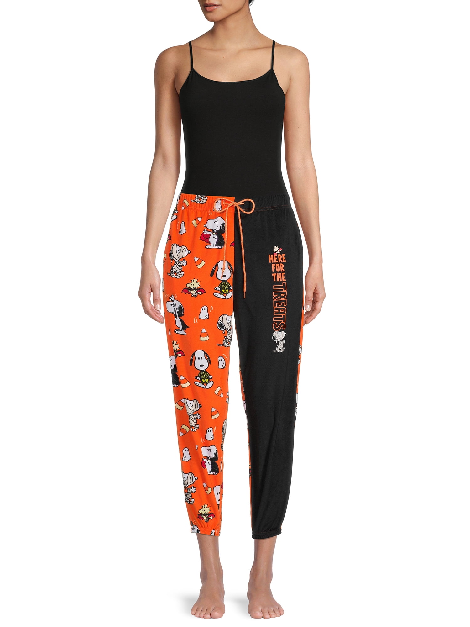 Peanuts Snoopy Women's and Women's Plus Halloween Joggers