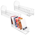 thumbnail image 2 of 3 Pcs 12 Tier Acrylic Greeting Card Display Stand Clear Card Display Stand Easy to Assemble Postcard Sticker Card Holder,3 * Card Display Stand,Transparent, 2 of 8