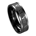thumbnail image 6 of Opolski Punk Ring Creative Unisex Titanium Steel Roman Numerals Ring for Party Gift Daily Life, 6 of 8