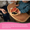 thumbnail image 6 of Abiie Octopod Bamboo Dish - Kids Plates for 4 months and up, 3-Compartment Baby Plates with Suction, Round Bamboo Baby Plate, Mess-Free Toddler Suction Plates, Baby Feeding Supplies (Blue), 6 of 6