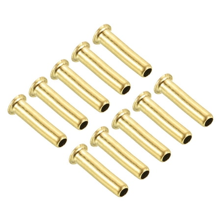 Uxcell 2.5mm Tube Brass Compression Fittings, 10 Pack Insert