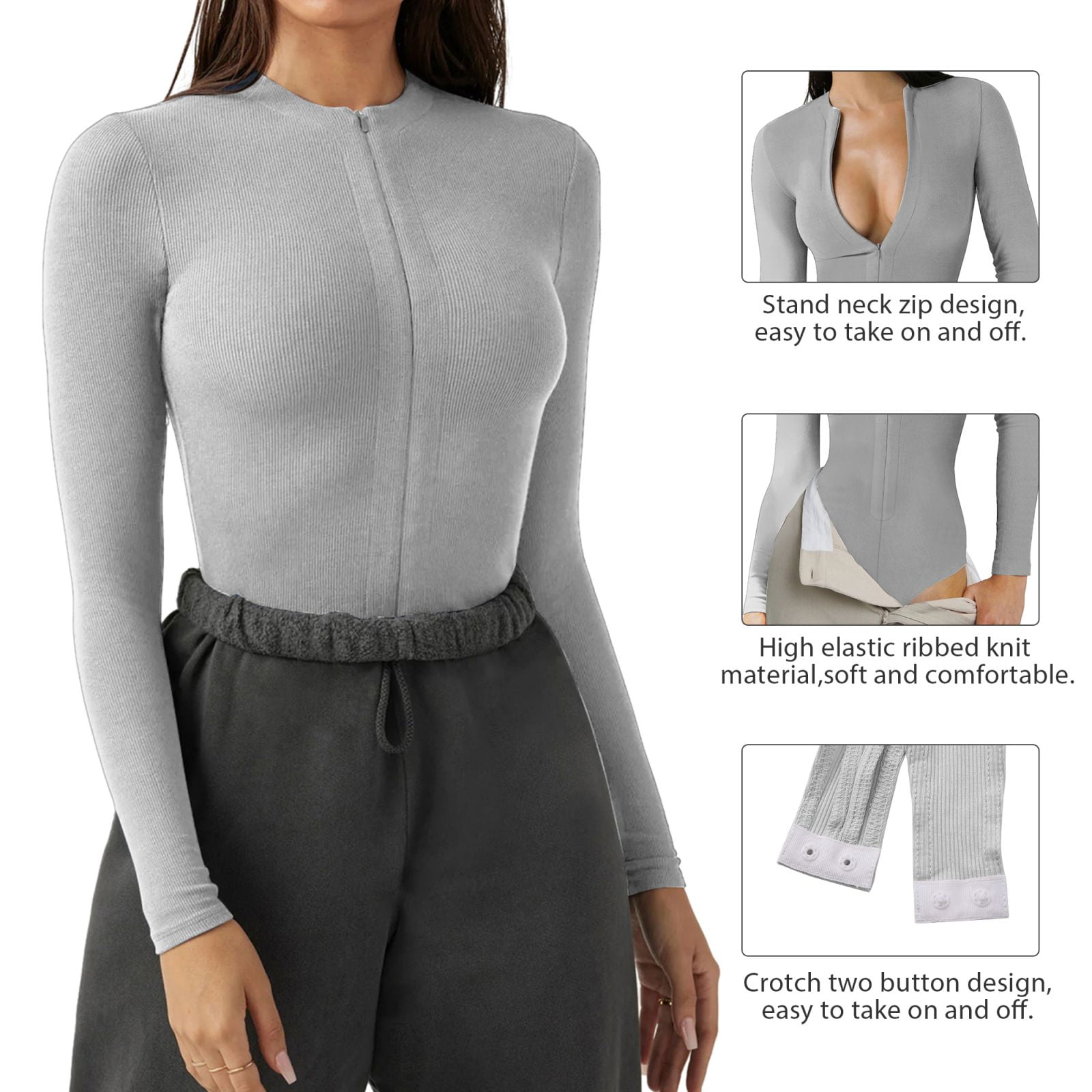 RIB KNIT BODY SUIT – led-tokyo│レッドトーキョー