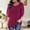 Red, variant on Summer Shirts for Women Womens Ruffle 3/4 Sleeve Mesh Blouses Loose Flowy Tops Stretchy Shirts(Yellow,L)