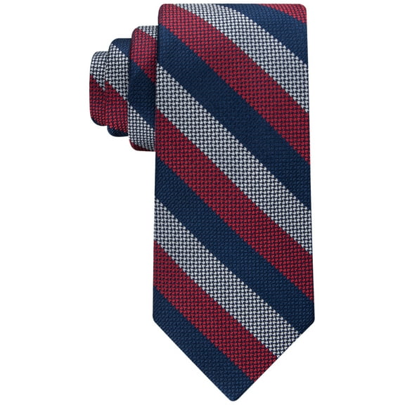 Tommy Hilfiger Men’S Bengal Stripe Tie – Red Navy