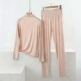 thumbnail image 2 of Fewfanhot Womens Pajamas Set Long Sleeve Sleepwear Loungewear Top and Pants 2 Piece Pjs Set, 2 of 5