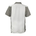 thumbnail image 3 of Men's Retro Charlie Sheen Two Tone Guayabera Bowling Shirt, 3 of 3