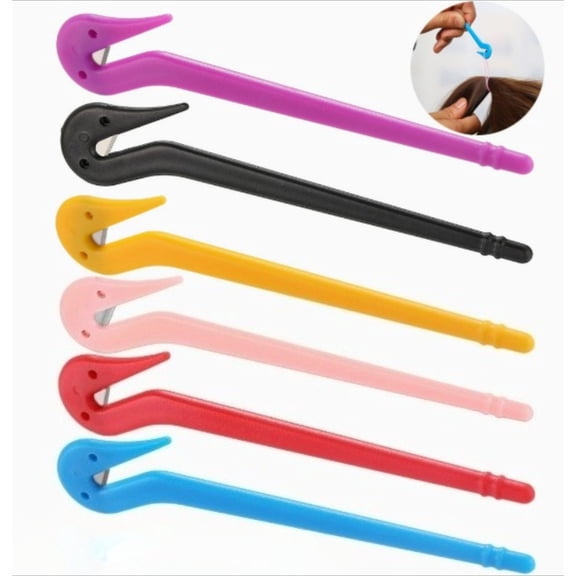 6PCS Hair Band Cutter Tool for Kids, Easy Elastic Remover, Pain-Free Hair Accessories Tool for Quick Ponytail & Braid Styling