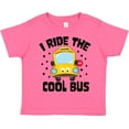 thumbnail image 3 of Inktastic I Ride the Cool Bus with Yellow Bus Boys or Girls Toddler T-Shirt, 3 of 5