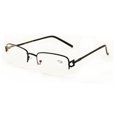 thumbnail image 1 of V.W.E. Rectangular Half Rim Metal Reading Glasses With Anti-reflective AR Coating (Black, 2.50), 1 of 4