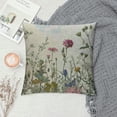 thumbnail image 2 of PHYHOO Spring Pillow Covers , Farmhouse Wildflower Green Throw Pillow Covers Floral Plant Outdoor Decorative Pillows for Couch Home Sofa Living Room, 2 of 5