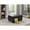 Cappuccino, variant on Glory Furniture Revere Faux Leather Ottoman in Black