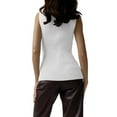 thumbnail image 3 of Sweater Vest Woman Women's High Neck Sleeveless Sweater Bottom Fitting Top, 3 of 7