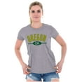 thumbnail image 3 of Oregon OR Distressed Student Womens Slim Fit Graphic Tee Brisco Brands L, 3 of 5