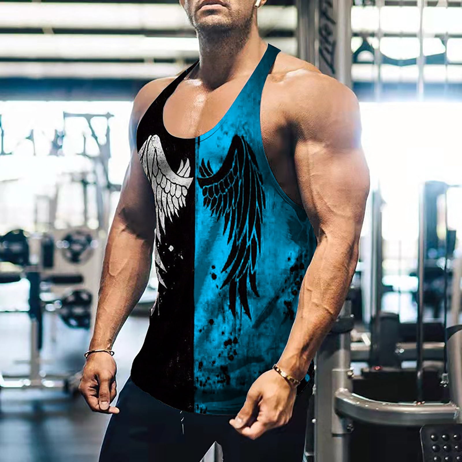 Føderale møde Kantine ATIXEL Fashion T-Shirts for Men Sport Gym Workout Tank Tops Vest Mens  Summer Sleeveless T-Shirt - Walmart.com