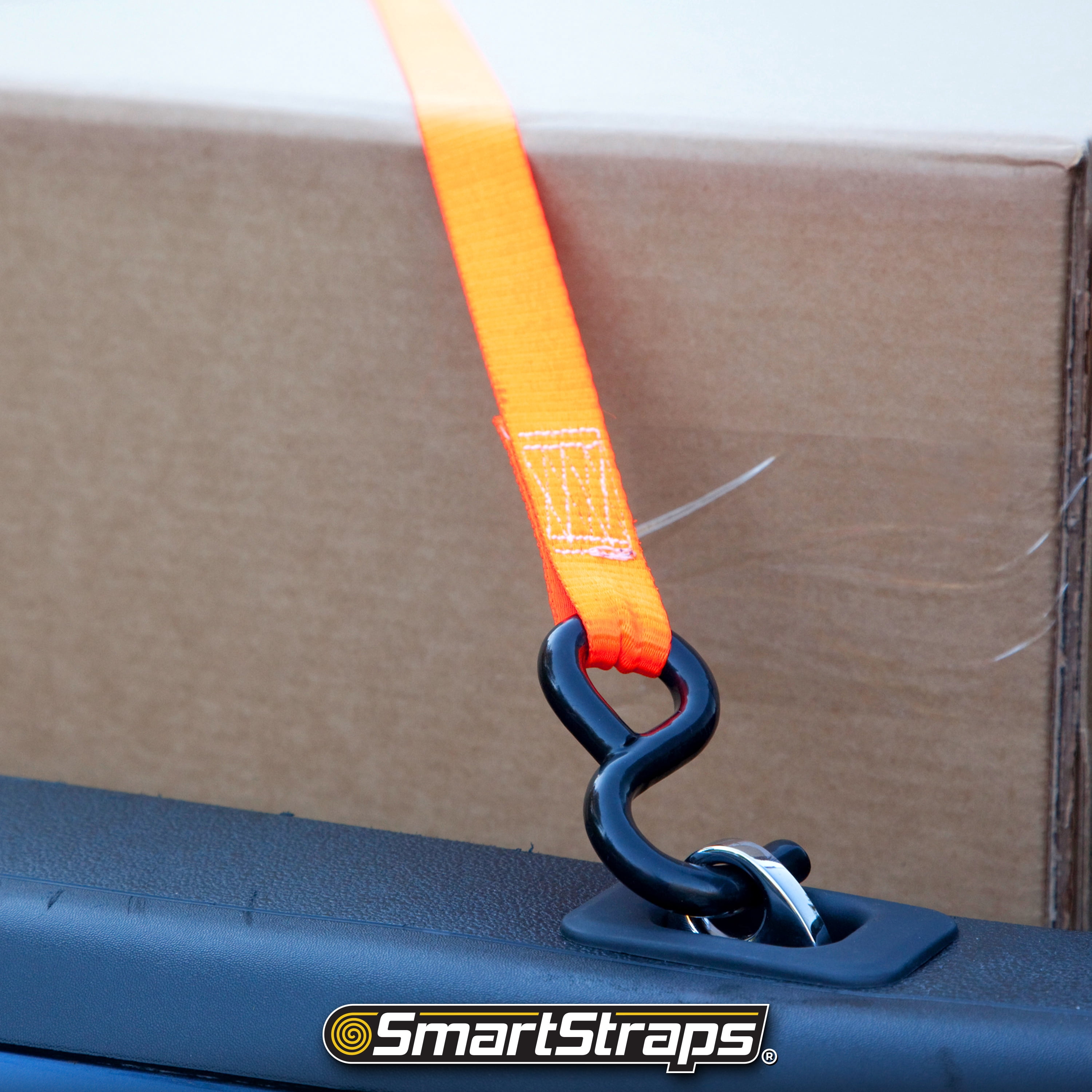 SmartStraps Pop-Up Anchor Points, 2 Pack, Chrome Finish, Fits Most Truck Stake Pockets, Retractable Tie-Down Anchors for Cargo Security