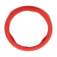 thumbnail image 1 of Funda de volante única para automóvil, vehículo, duradera, forma redonda, cuero, 1 pieza, roja, 1 of 6