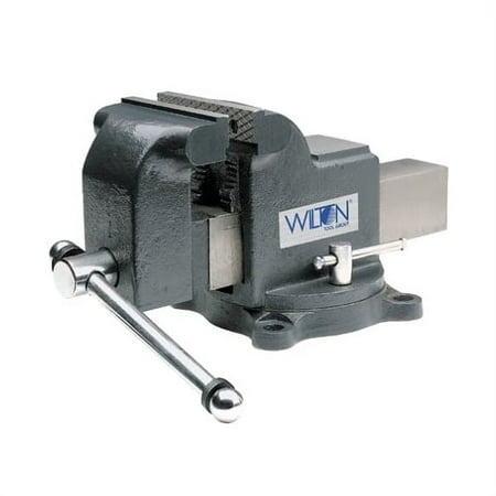 UPC: 0019907633006 | Wilton Tools 63300 4  Wide 4  Jaw Opening Steel Swivel Base Mechanics Vise